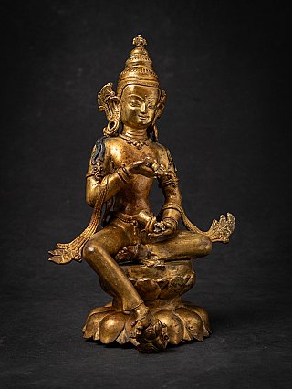 Old bronze Nepali Vajrasattva statue