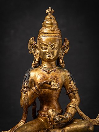 Old bronze Nepali Vajrasattva statue