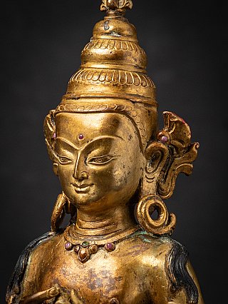 Old bronze Nepali Vajrasattva statue