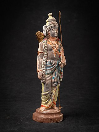 Antique pottery statue of Rama