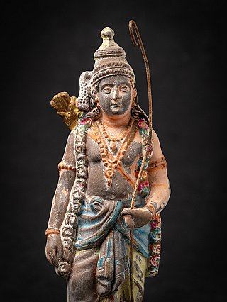 Antique pottery statue of Rama
