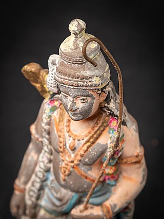 Antique pottery statue of Rama