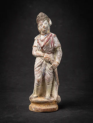 Antike Keramikfigur eines hinduistischen Gottes
