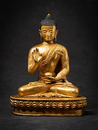 Old bronze Nepali Buddha statue