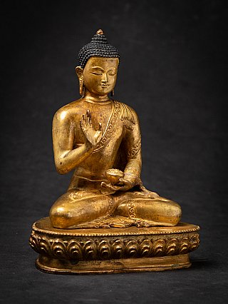 Oude bronze Nepalese Boeddha