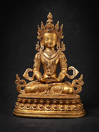 Oude bronzen Nepalese Aparmita Boeddha