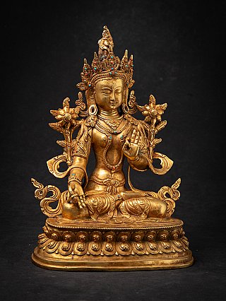 Oude bronze Nepalese Witte Tara