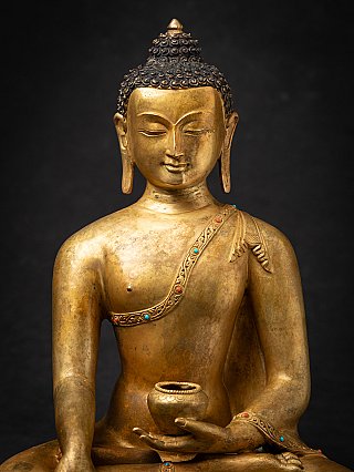 Alte bronze Nepalesische Buddhafigur