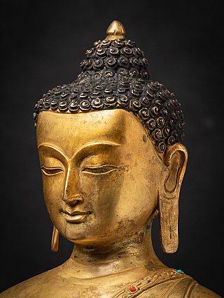 Alte bronze Nepalesische Buddhafigur