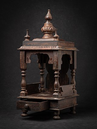 Antique wooden Indian temple