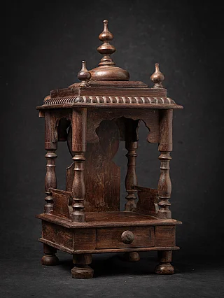 Antique wooden Indian temple