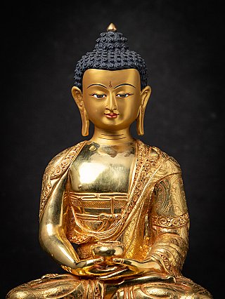 Hochwertige nepalesische Gold-face Buddha