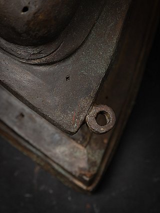 Old bronze Burmese Buddha statue