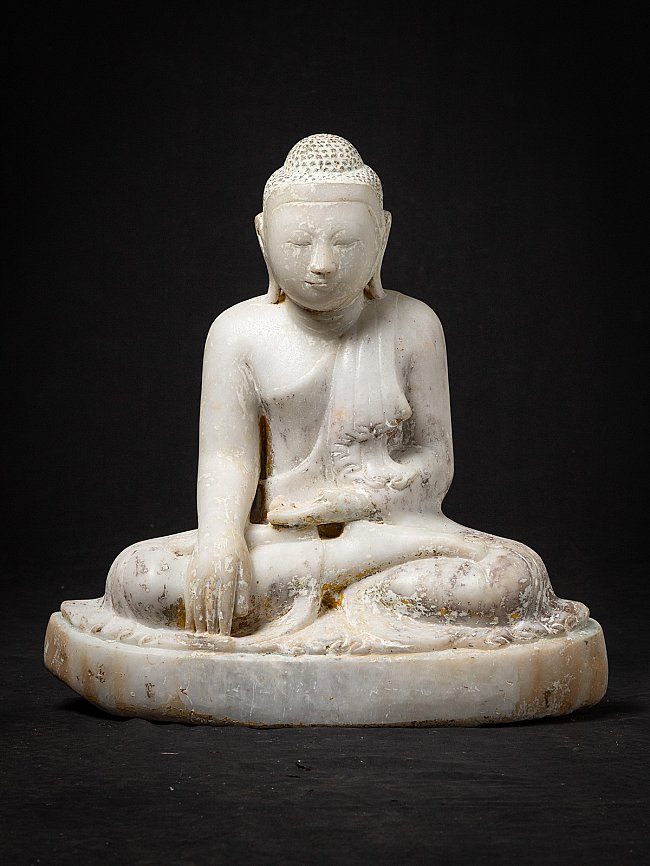 Antike burmesische Marmor Buddhafigur