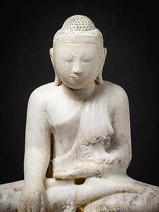 Antike burmesische Marmor Buddhafigur