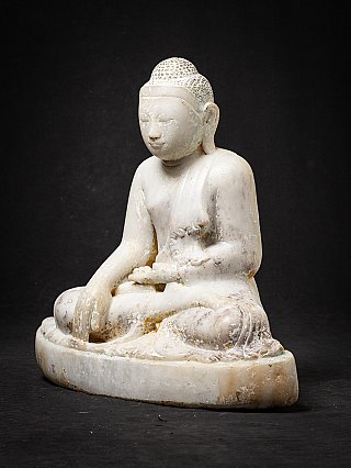 Antike burmesische Marmor Buddhafigur