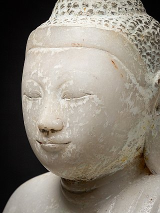 Antike burmesische Marmor Buddhafigur