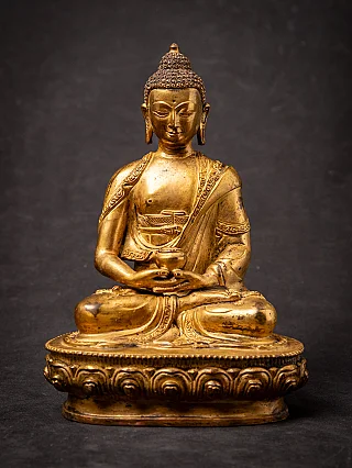 Old bronze Nepali Buddha statue