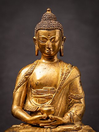 Old bronze Nepali Buddha statue