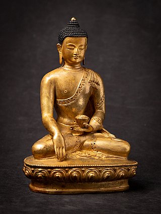 Old bronze Nepali Buddha statue