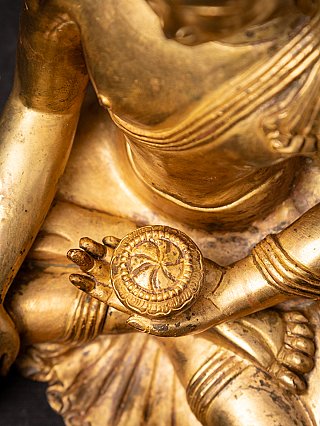 Old bronze Nepali Buddha statue