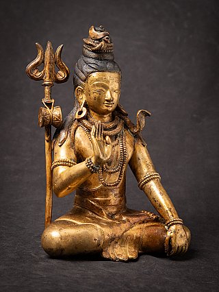Old bronze Nepali Shiva statue
