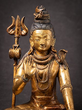 Old bronze Nepali Shiva statue