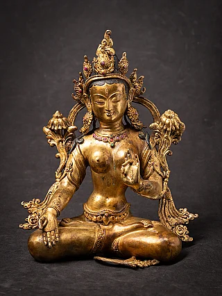 Old bronze Nepali White Tara statue