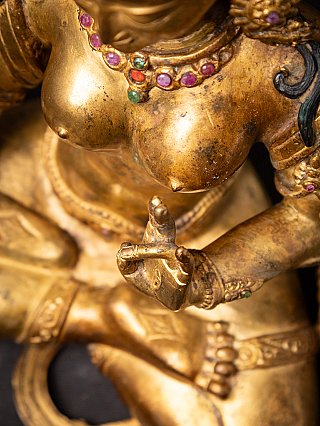 Old bronze Nepali White Tara statue
