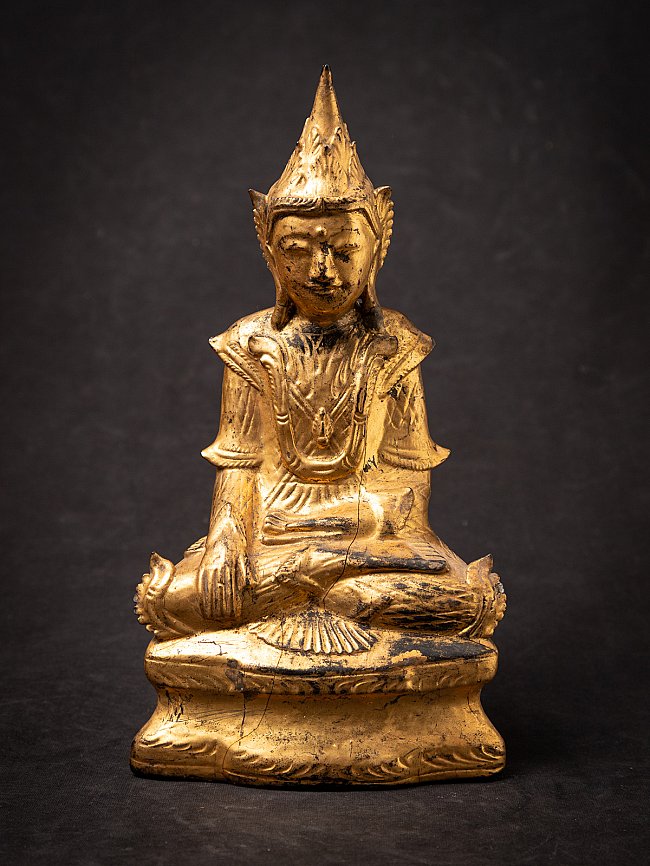 Antique wooden Burmese Shan Buddha
