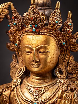Old bronze Nepali Manjushri statue