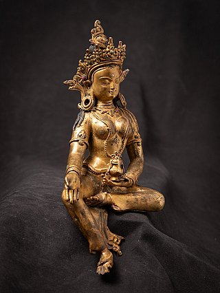 Old bronze Nepali Green Tara statue