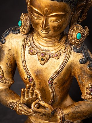 Old bronze Nepali Bodhisattva statue