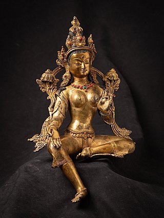 Old bronze Nepali Green Tara statue