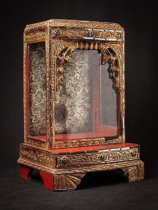 Antique wooden Burmese temple