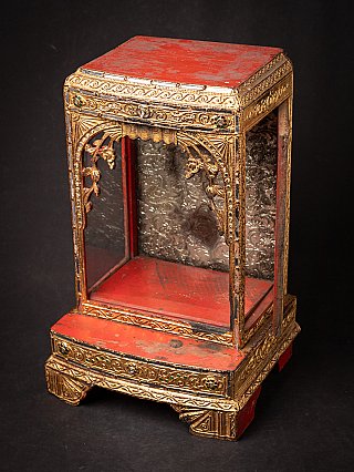 Antique wooden Burmese temple