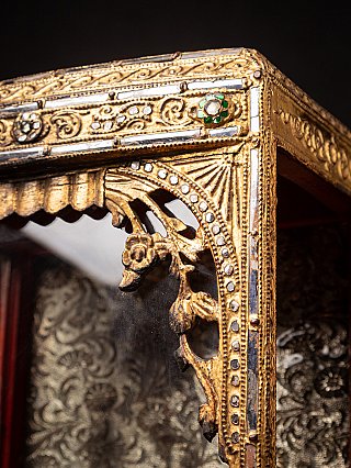 Antique wooden Burmese temple