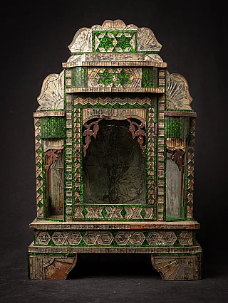 Antique wooden Burmese temple