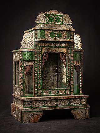 Antique wooden Burmese temple