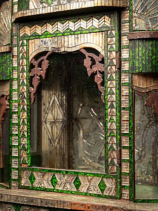 Antique wooden Burmese temple