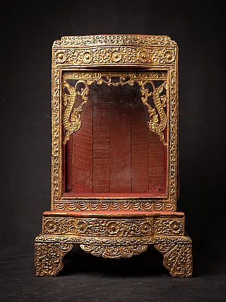 Antique wooden Burmese temple