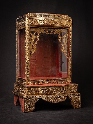Antique wooden Burmese temple