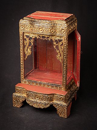 Antique wooden Burmese temple