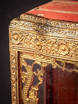 Antique wooden Burmese temple