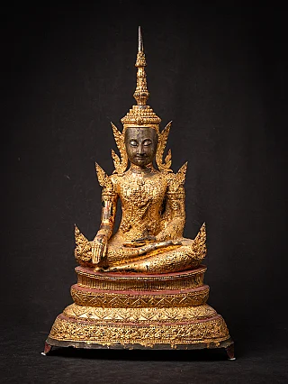 Antique bronze Thai Rattanakosin Buddha