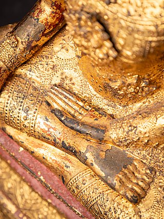 Antique bronze Thai Rattanakosin Buddha