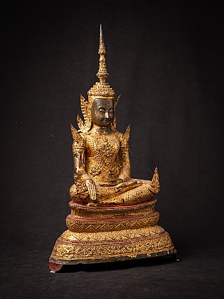 Antique bronze Thai Rattanakosin Buddha