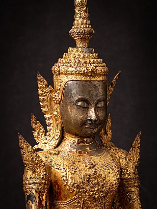 Antique bronze Thai Rattanakosin Buddha