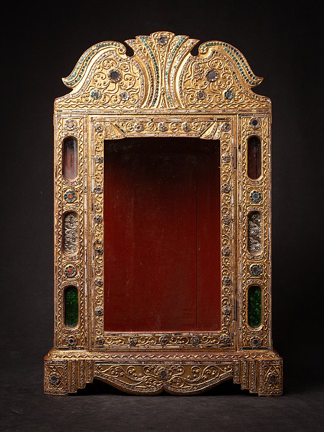 Antique wooden Burmese temple