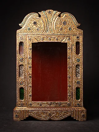 Antique wooden Burmese temple
